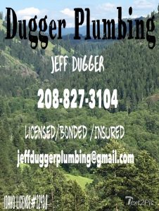 Client flyer with company name and contact info