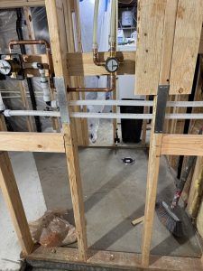 new build plumbing set up